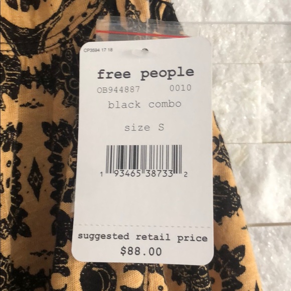 Free People Mimi Tunic - Black & Gold - Picture 8 of 11